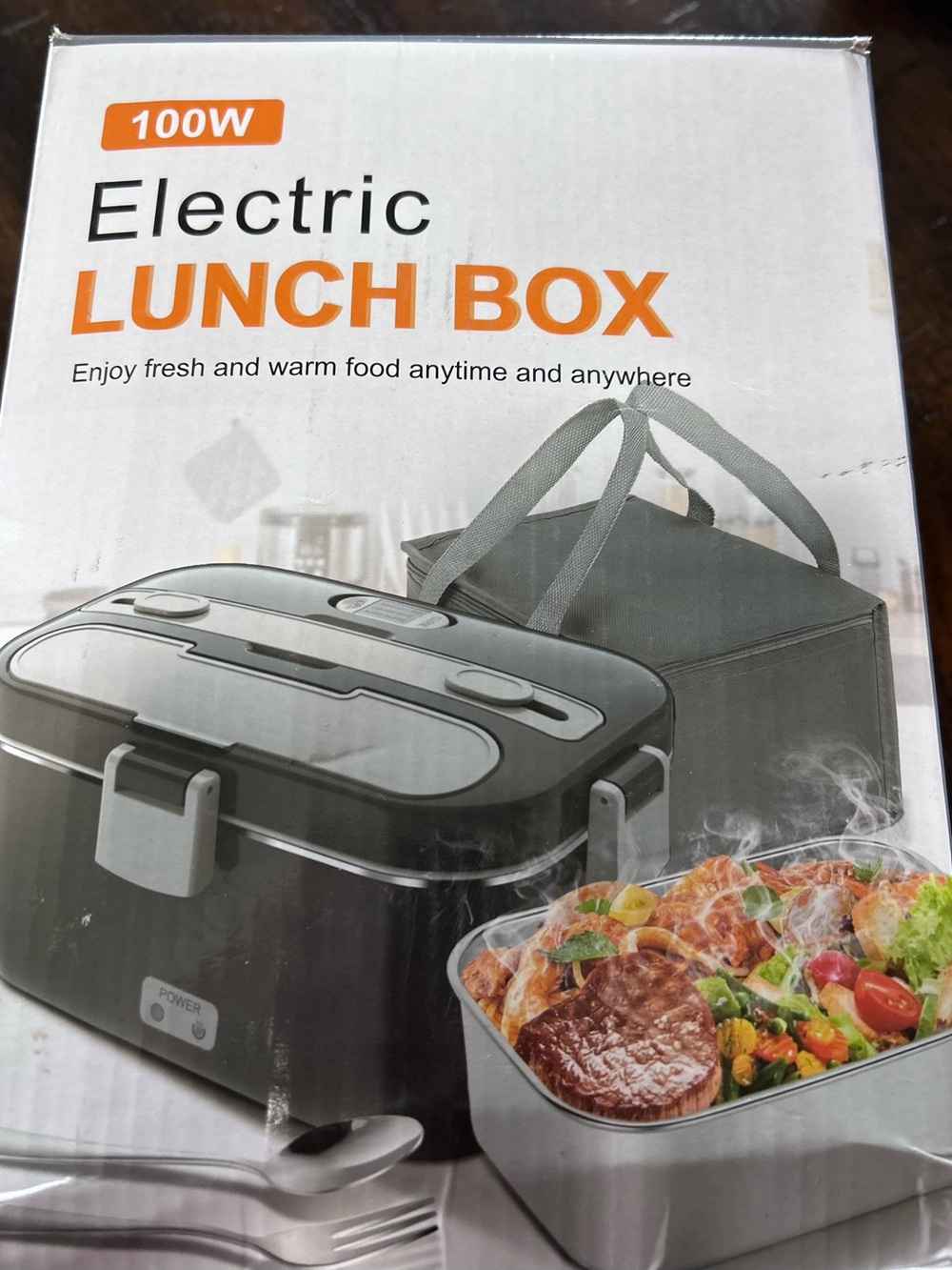 Electric Lunch Box 100W Portable Heated Food Container